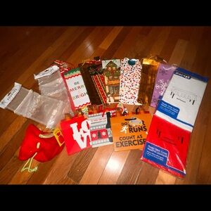 Giant bundle of gift bags and wrapping supplies